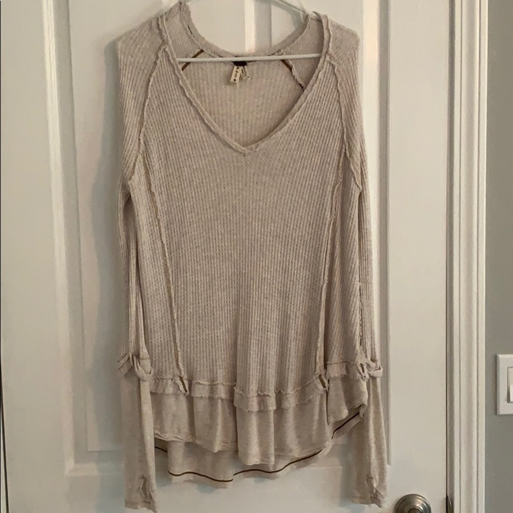 Free People Laguna thermal top, Sand